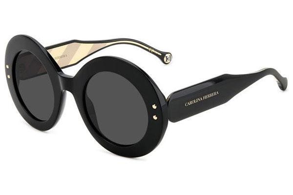 Ochelari de soare Carolina Herrera HER0081/S 807/IR Rotunzi Negri