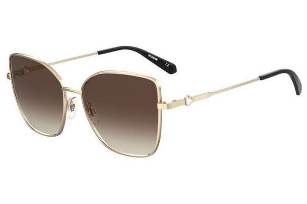 Ochelari de soare Love Moschino MOL056/S 000/HA Oversize Aurii