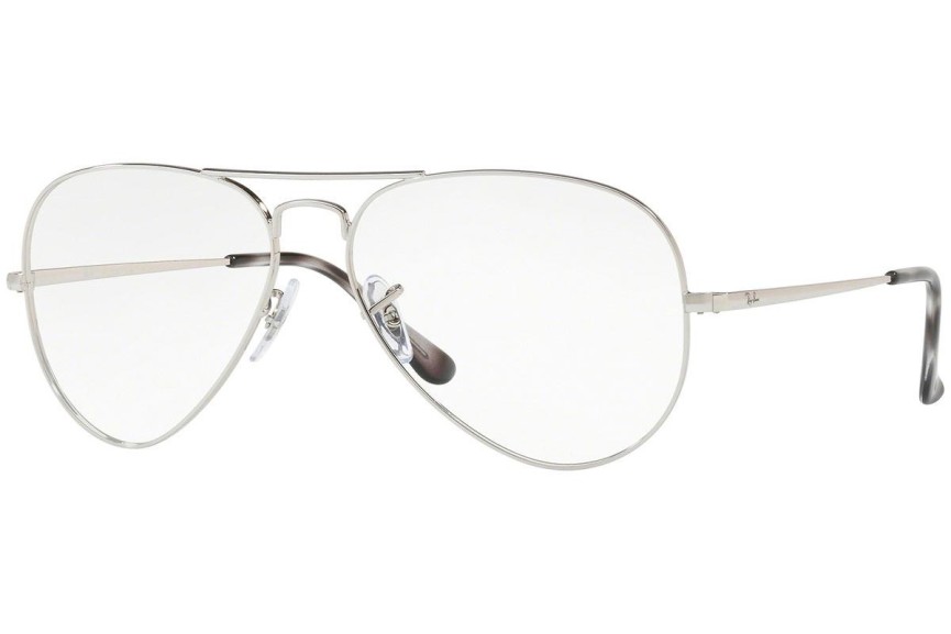 Ochelari Ray-Ban Aviator Optics RX6489 2501 Pilot Argintii