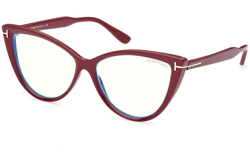 Ochelari Tom Ford FT5843-B 074 Cat Eye Roșii