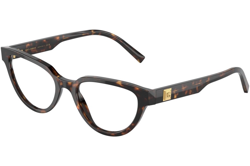 Ochelari Dolce & Gabbana DG3358 502 Cat Eye Havana