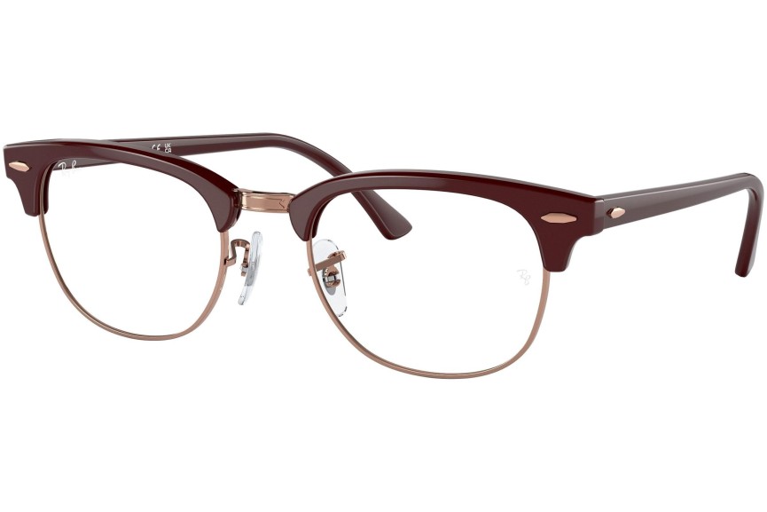 Ochelari Ray-Ban Clubmaster RX5154 8230 Browline Roșii