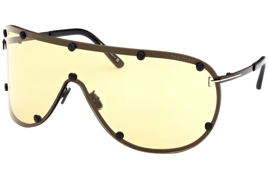 Ochelari de soare Tom Ford FT1043 02E Lentilă unică | Shield Negri