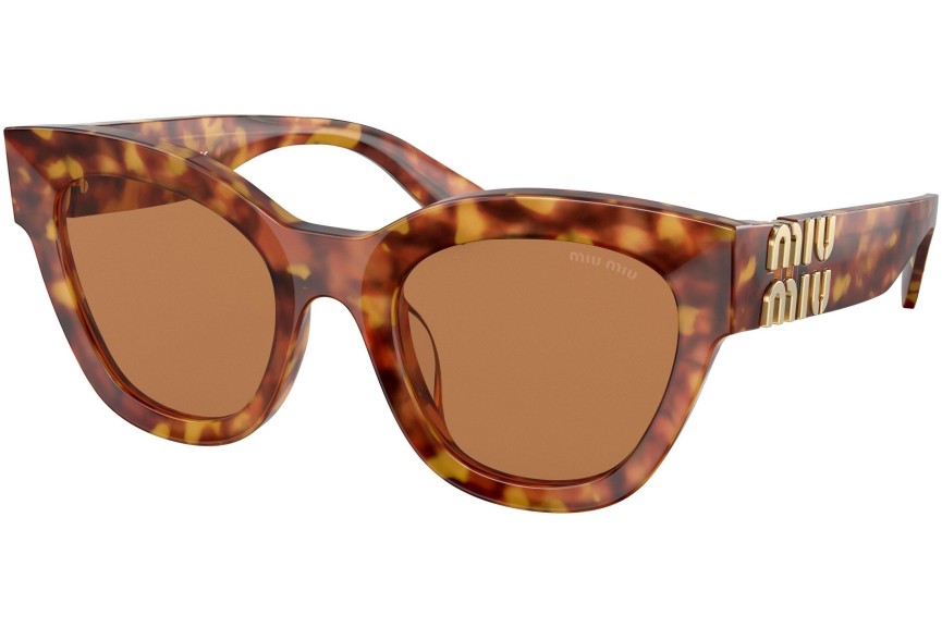 Ochelari de soare Miu Miu MU01YS 4BW2Z1 Cat Eye Havana