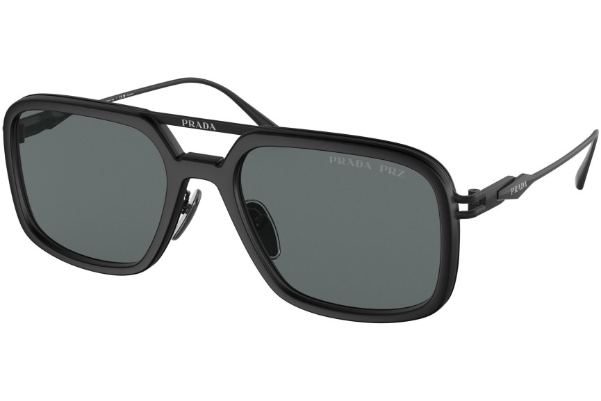 Ochelari de soare Prada PR57ZS 1BO5Z1 Polarized Pătrați Negri