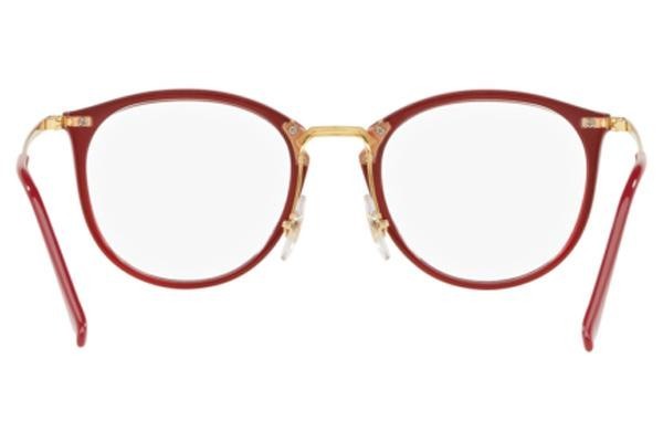 Ochelari Ray-Ban RX7140 5854 Rotunzi Roșii