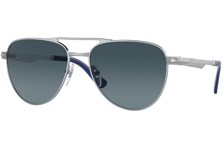 Ochelari de soare Persol PO1003S 518/S3 Polarized Pilot Argintii