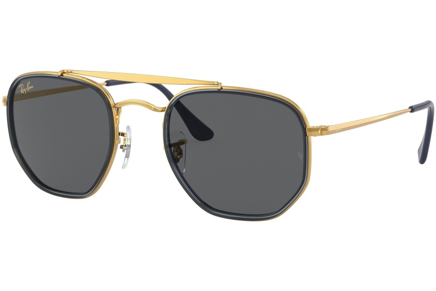 Ochelari de soare Ray-Ban The Marshal II RB3648M 9240B1 Pătrați Aurii