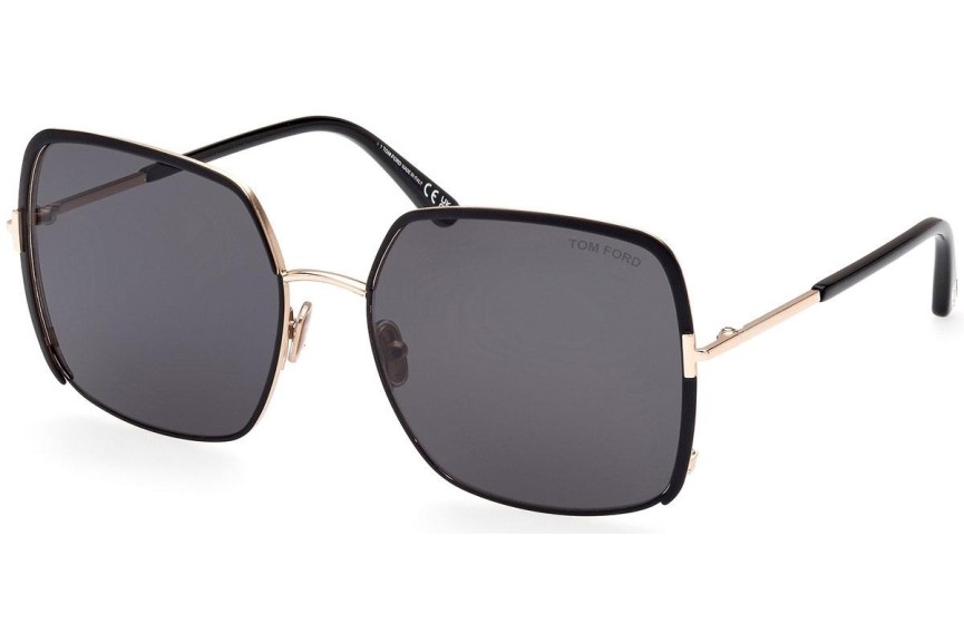 Ochelari de soare Tom Ford FT1006 02A Cat Eye Negri