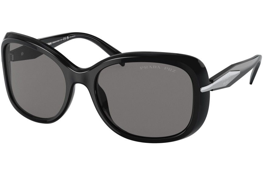 Ochelari de soare Prada PR04ZS 1AB5Z1 Polarized Dreptunghiulari Negri