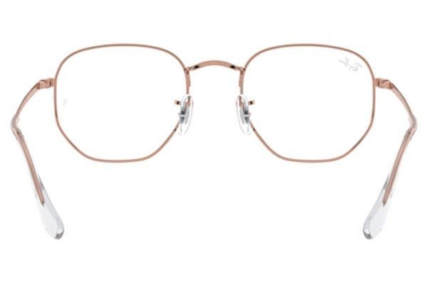 Ochelari Ray-Ban Hexagonal RX6448 3094 Pătrați Aurii