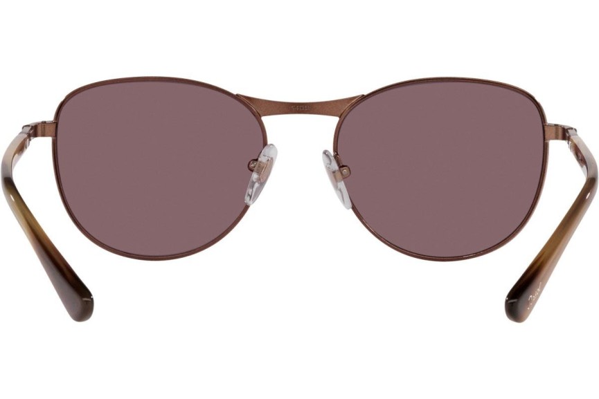 Ochelari de soare Persol PO1002S 1124AF Polarized Rotunzi Maro