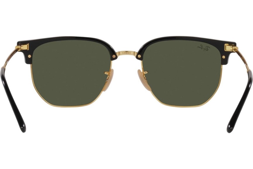 Ochelari de soare Ray-Ban New Clubmaster RB4416 601/31 Browline Aurii