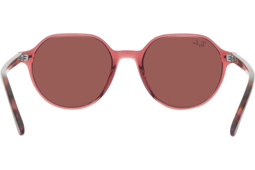 Ochelari de soare Ray-Ban Thalia RB2195 66372K Rotunzi Roz