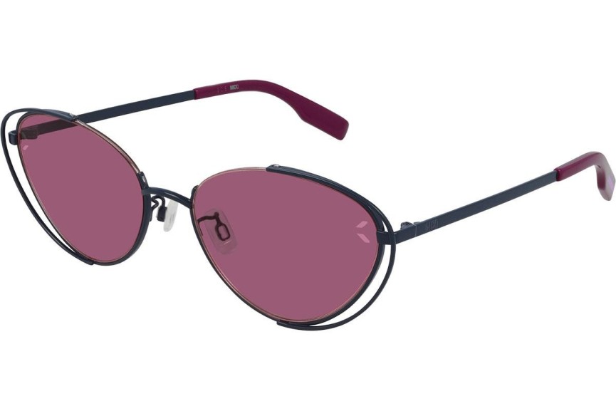 Ochelari de soare McQ MQ0312S 004 Cat Eye Albaștri