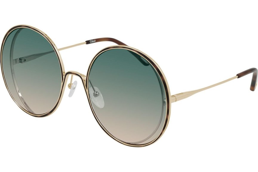 Ochelari de soare Chloe CH0037S 004 Rotunzi Aurii