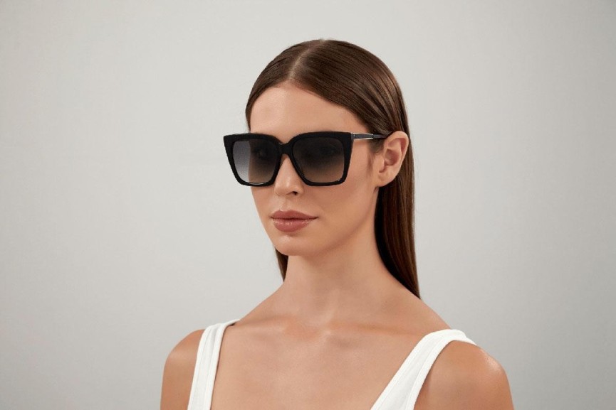 Ochelari de soare Saint Laurent SLM100 002 Pătrați Negri