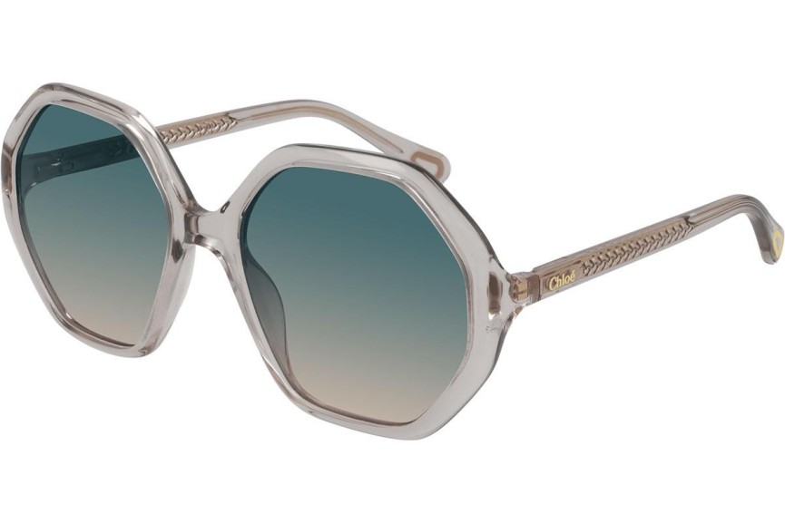 Ochelari de soare Chloe CC0004S 001 Oversize Cristal