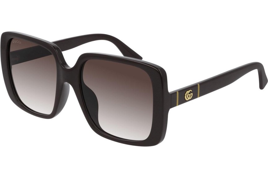 Ochelari de soare Gucci GG0632SA 003 Pătrați Maro