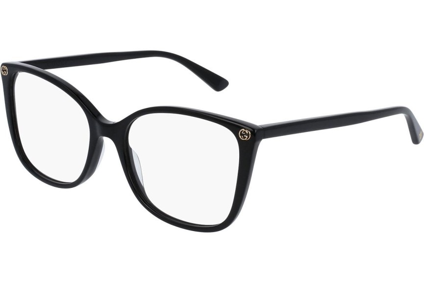 Ochelari Gucci GG0026O 001 Cat Eye Negri