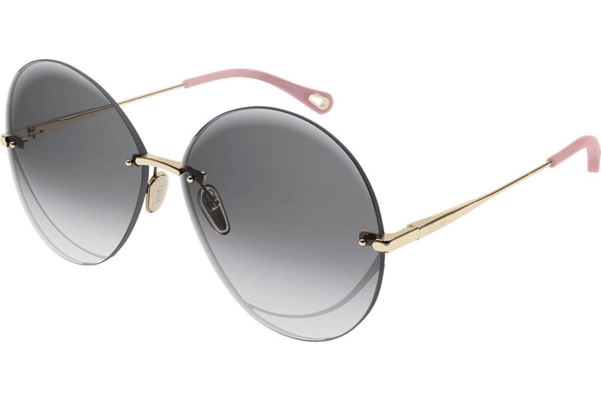 Ochelari de soare Chloe CH0063S 001 Rotunzi Aurii