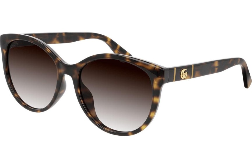 Ochelari de soare Gucci GG0636SK 002 Cat Eye Havana