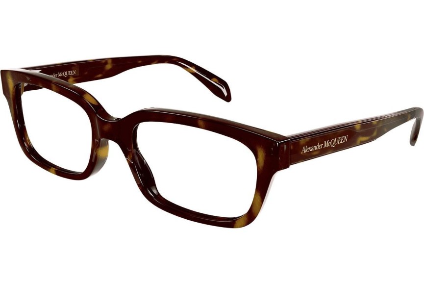 Ochelari Alexander McQueen AM0345O 002 Dreptunghiulari Havana