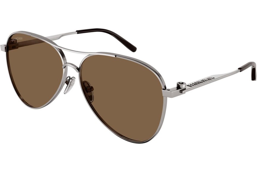 Ochelari de soare Balenciaga BB0167S 003 Pilot Argintii