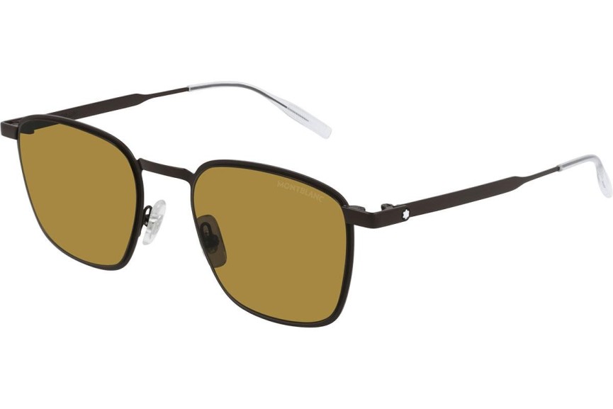 Ochelari de soare Mont Blanc MB0145S 003 Pătrați Maro