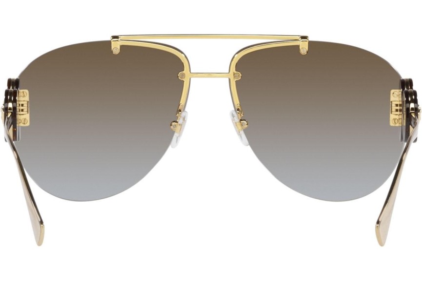 Ochelari de soare Versace Double Medusa Aviator VE2250 148889 Pilot Aurii