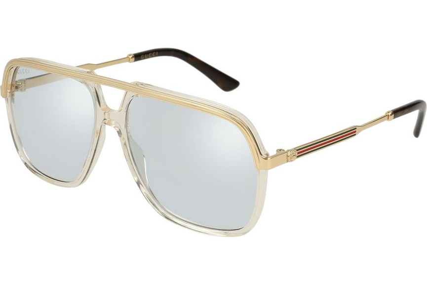 Ochelari de soare Gucci GG0200S 005 Pilot Cristal