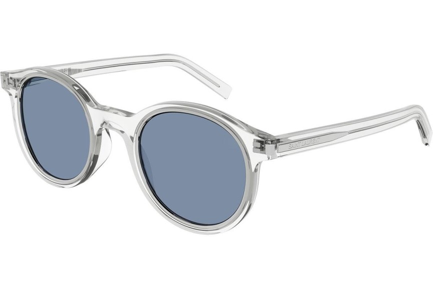 Ochelari de soare Saint Laurent SL521RIM 004 Rotunzi Cristal