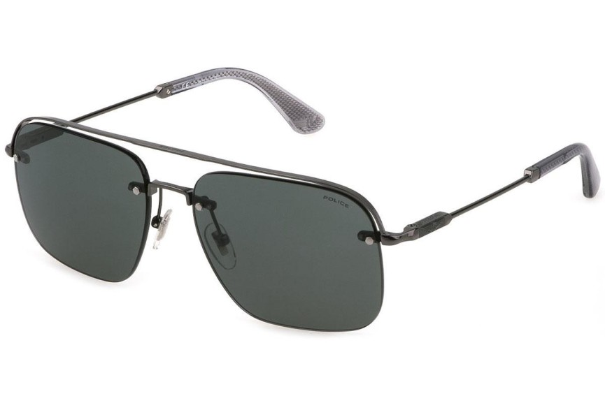 Ochelari de soare Police Horizon 1 SPLF72 0568 Pilot Argintii