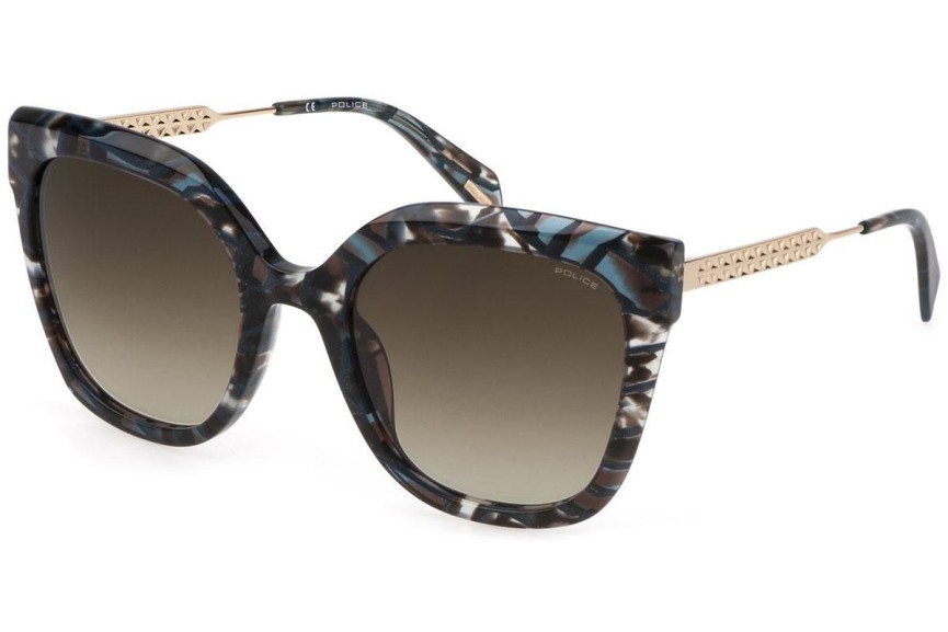 Ochelari de soare Police Fame 1 SPLG19 0XAP Cat Eye Havana