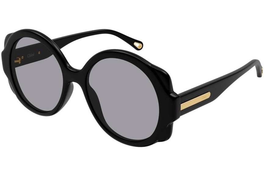 Ochelari de soare Chloe CH0120S 001 Rotunzi Negri