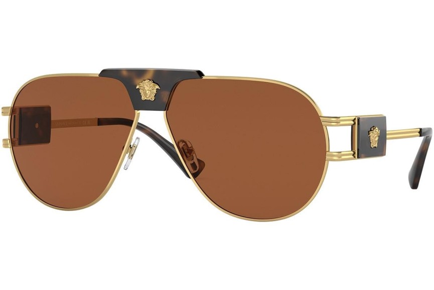 Ochelari de soare Versace Special Project Aviator VE2252 147073 Pilot Aurii