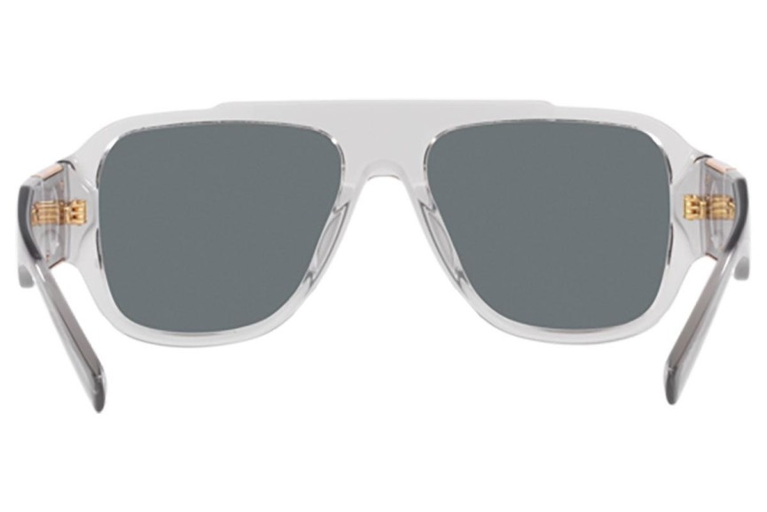 Ochelari de soare Versace Macy'S Aviator VE4436U 530580 Flat Top Gri