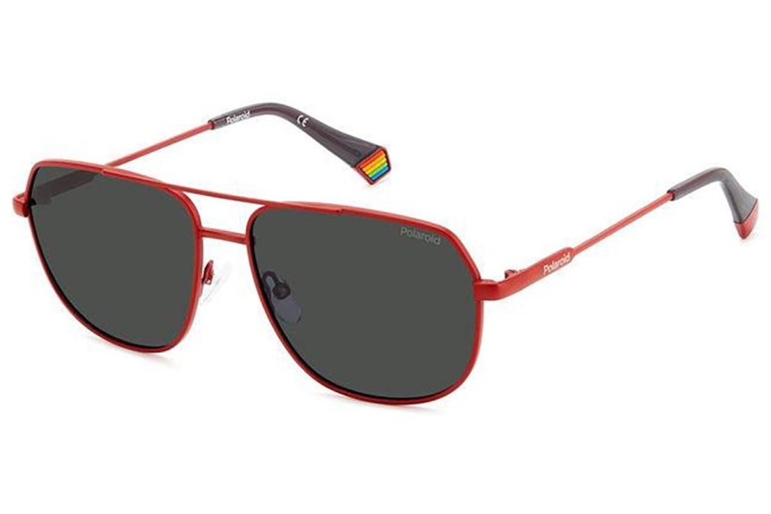 Ochelari de soare Polaroid PLD6195/S/X 0Z3/M9 Polarized Pilot Roșii