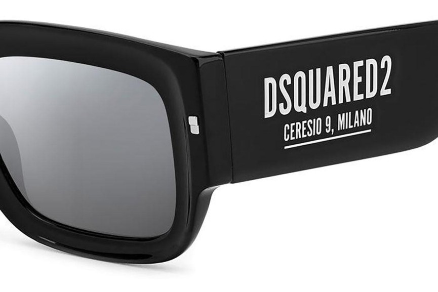 Ochelari de soare Dsquared2 D20089/S CSA/T4 Dreptunghiulari Negri