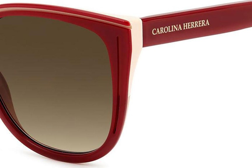 Ochelari de soare Carolina Herrera HER0144/S R9S/HA Rotunzi Roșii