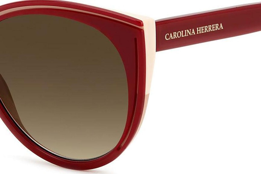 Ochelari de soare Carolina Herrera HER0142/S R9S/HA Rotunzi Roșii