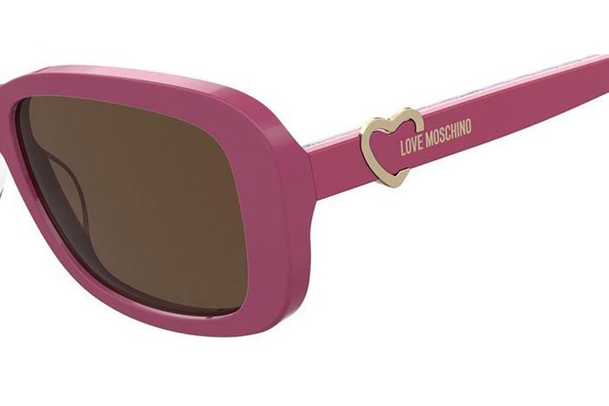 Ochelari de soare Love Moschino MOL060/S MU1/70 Dreptunghiulari Roz