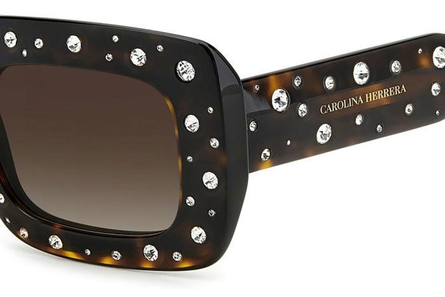 Ochelari de soare Carolina Herrera HER0131/S 086/HA Pătrați Havana