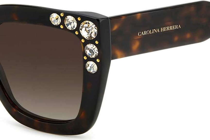 Ochelari de soare Carolina Herrera HER0130/S 086/HA Pătrați Havana