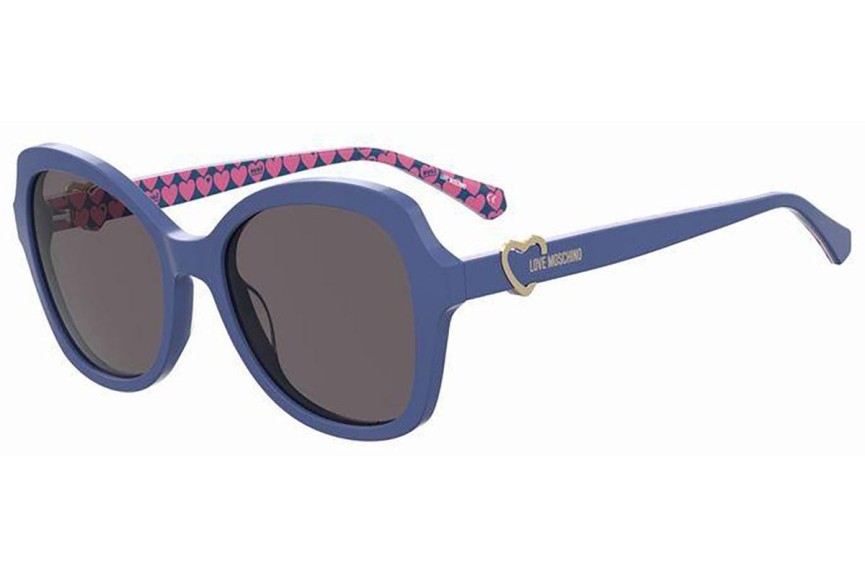 Ochelari de soare Love Moschino MOL059/S PJP/IR Cat Eye Albaștri