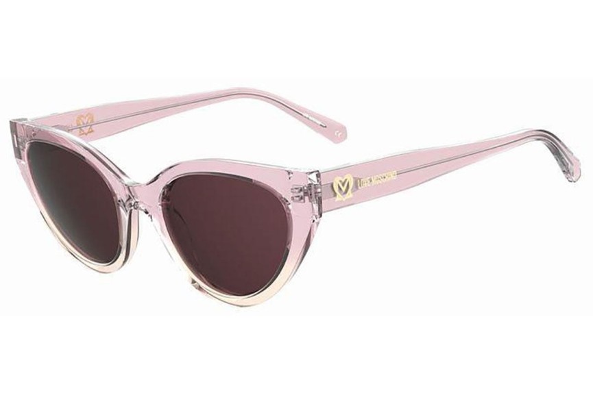 Ochelari de soare Love Moschino MOL064/S 35J/U1 Cat Eye Roz