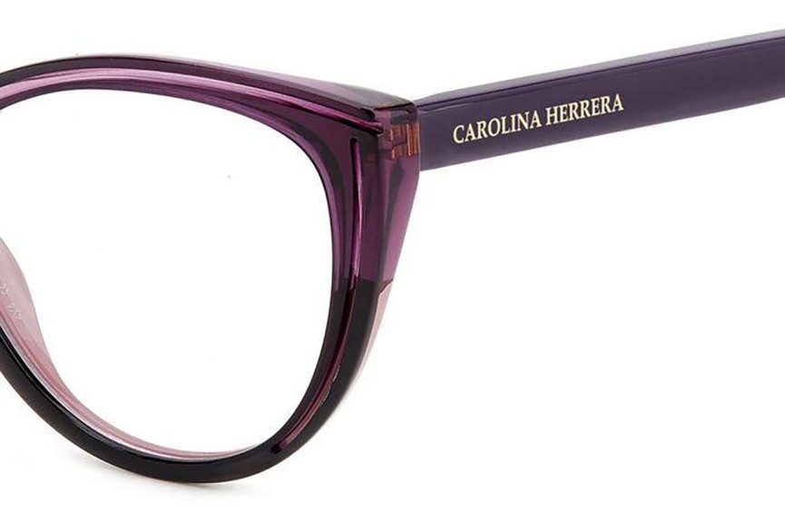 Ochelari Carolina Herrera HER0171 MW2 Cat Eye Violeți