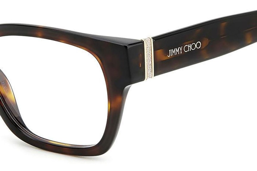 Ochelari Jimmy Choo JC370 086 Dreptunghiulari Havana