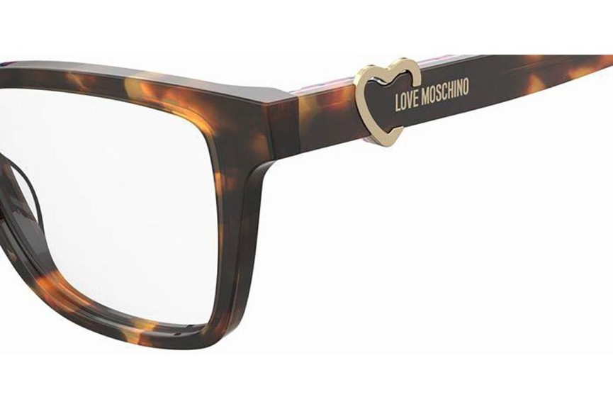 Ochelari Love Moschino MOL610 05L Dreptunghiulari Havana