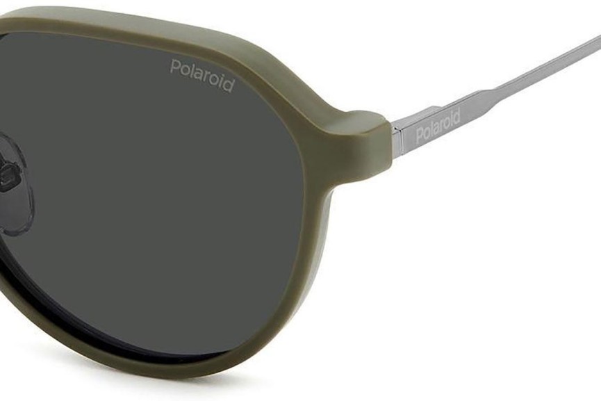 Ochelari Polaroid PLD6204/CS SMF/M9 Polarized Ovali Argintii